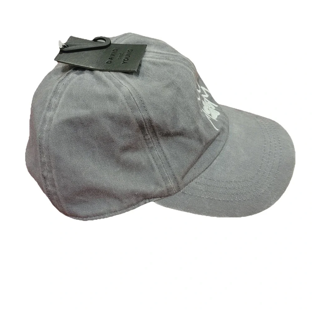 Dog Mom Baseball Cap Hat Embroidered Adjustable Women's Blue‎ David & Young NWT